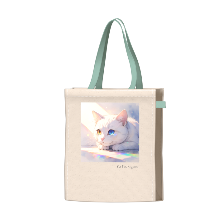 ツートンカラーバッグ - グリーン - W34 × H41 × D14cm