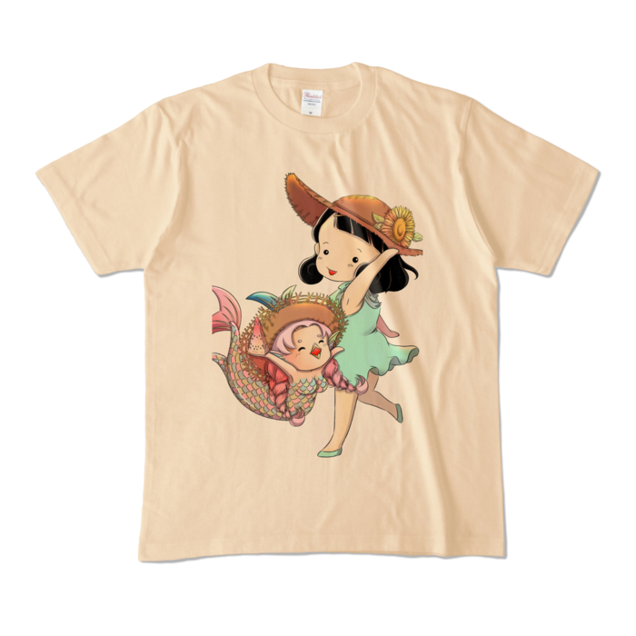 カラーTシャツ - M - ナチュラル (淡色)