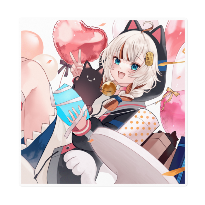 ステッカー顔アップ - 160 x 160 (mm)(1)