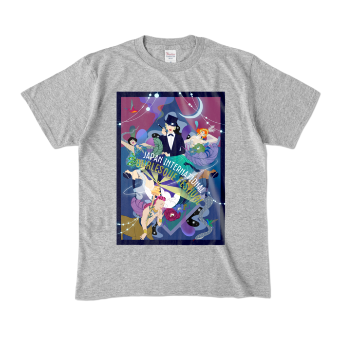 カラーTシャツ - M - 杢グレー (濃色)
