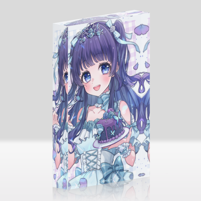 （白）アクリルブロック - 100x148mm(1)