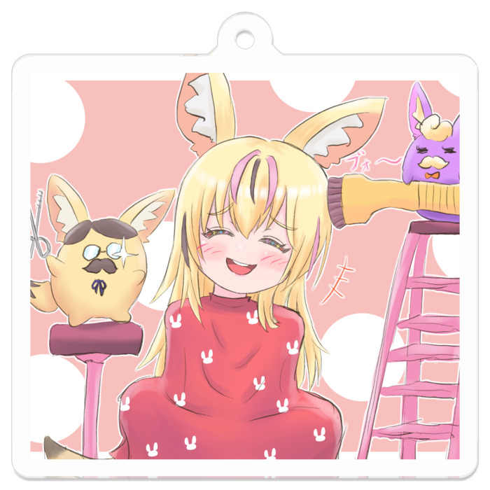 アクリルキーホルダー - 50 x 50 (mm)