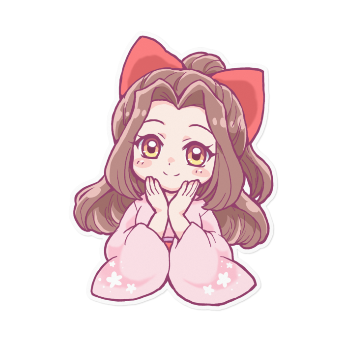 ステッカー(ホワイト) - 160 x 160 (mm)