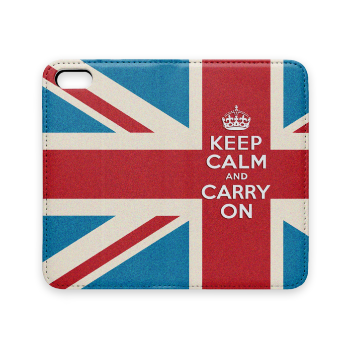 手帳型iPhoneケース（ベルトなし） - iPhone 5 / 5s / SE - ストラップ穴 なし