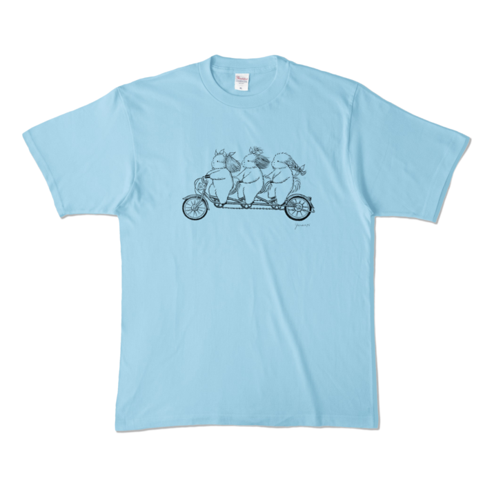 カラーTシャツ - XL - ライトブルー (淡色)/T-Shirt light blue(XL)