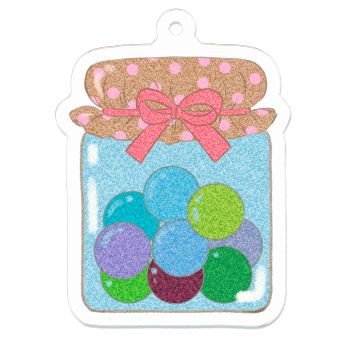 アクリルキーホルダー - 50 x 50 (mm)