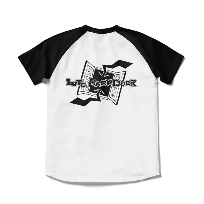 ラグランTシャツ - S - ホワイト×ブラック
