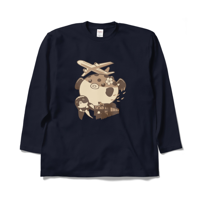 ロングスリーブTシャツ - XL - ネイビー