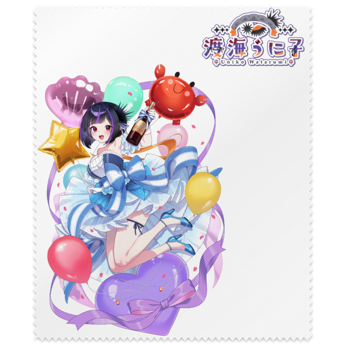 1周年大き目＆ロゴ　メガネ拭き