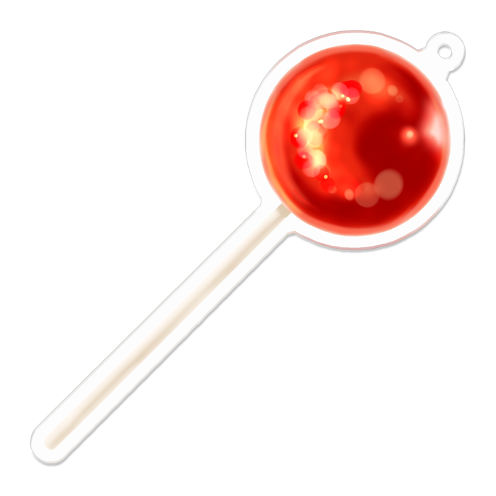 アクリルキーホルダー（コーティング） - 70 x 70 (mm)