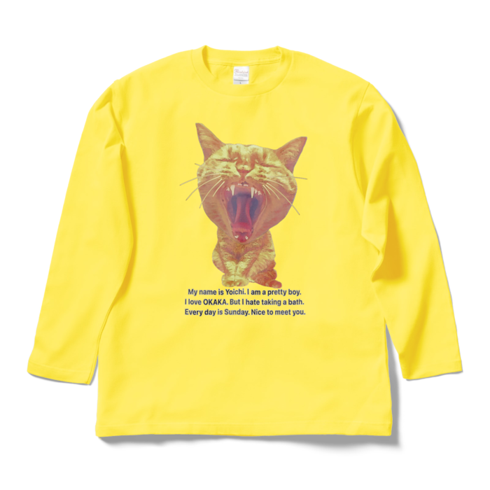 ロングスリーブTシャツ - L - イエロー