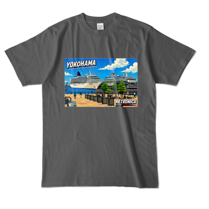 カラーTシャツ - L - チャコール (濃色)