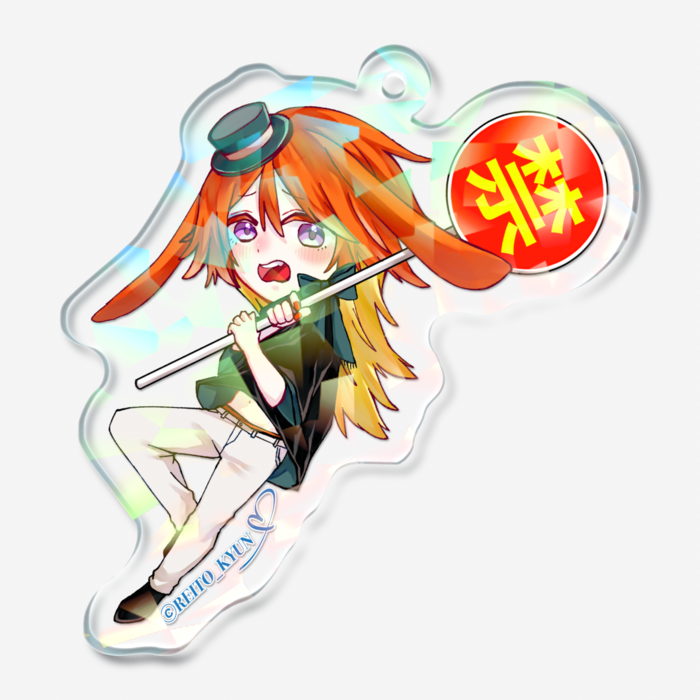 ホログラムアクリルキーホルダー - 50 × 50mm