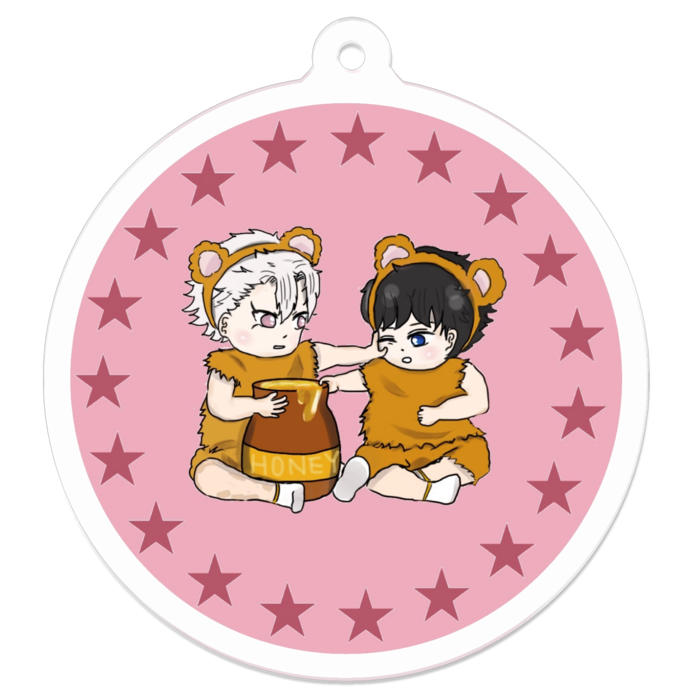 アクリルキーホルダー - 50 x 50 (mm)