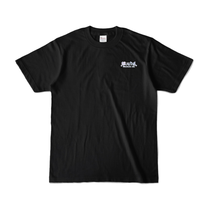 カラーTシャツ - S - (2.表面:ロゴ.裏面:笑顔背景あり)