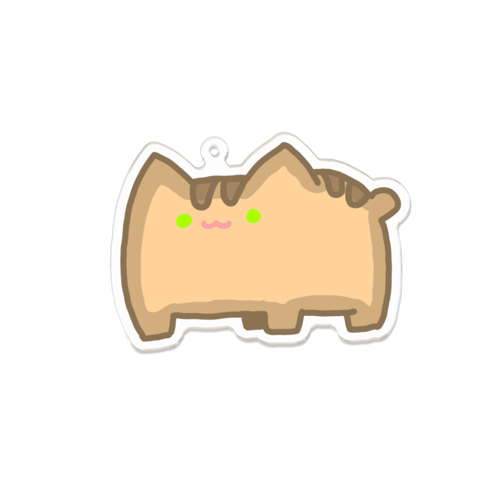 アクリルキーホルダー(白)