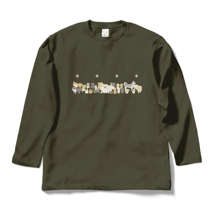 ロングスリーブTシャツ　アーミーグリーン　L