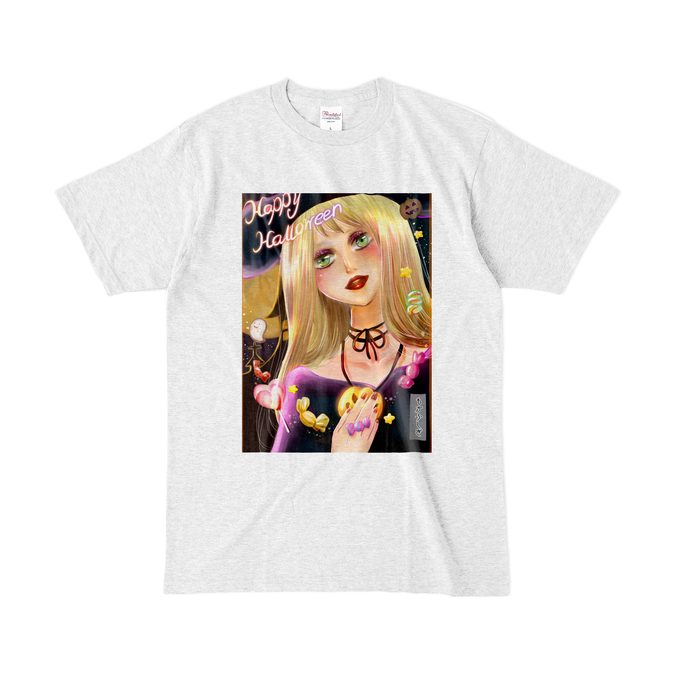 カラーTシャツ(淡色) - L - アッシュ