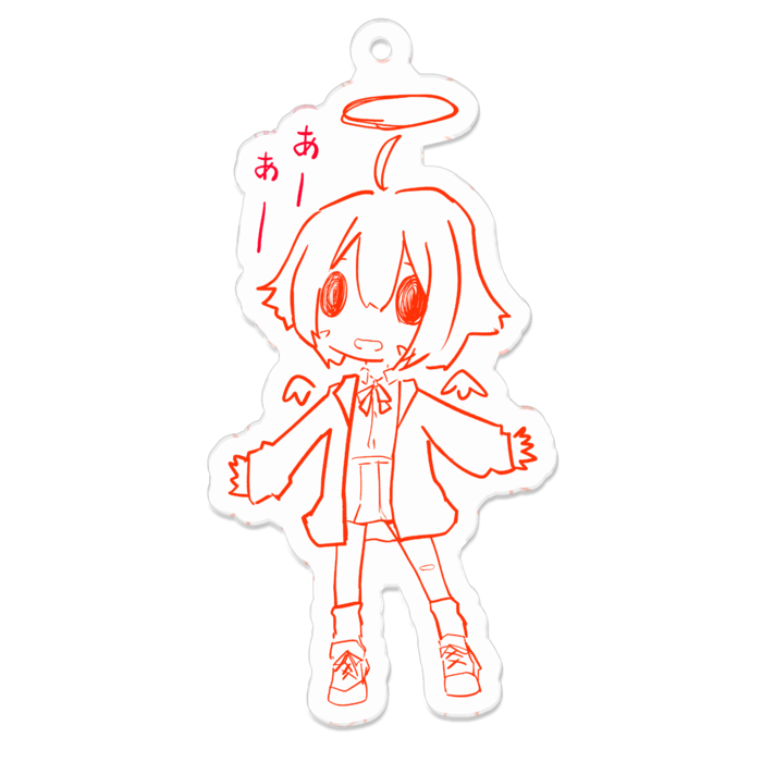 アクリルキーホルダー（コーティング） - 70 x 70 (mm)