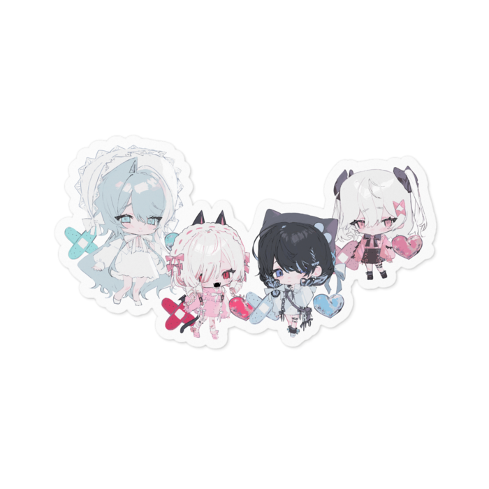 ステッカー - 100 x 100 (mm)