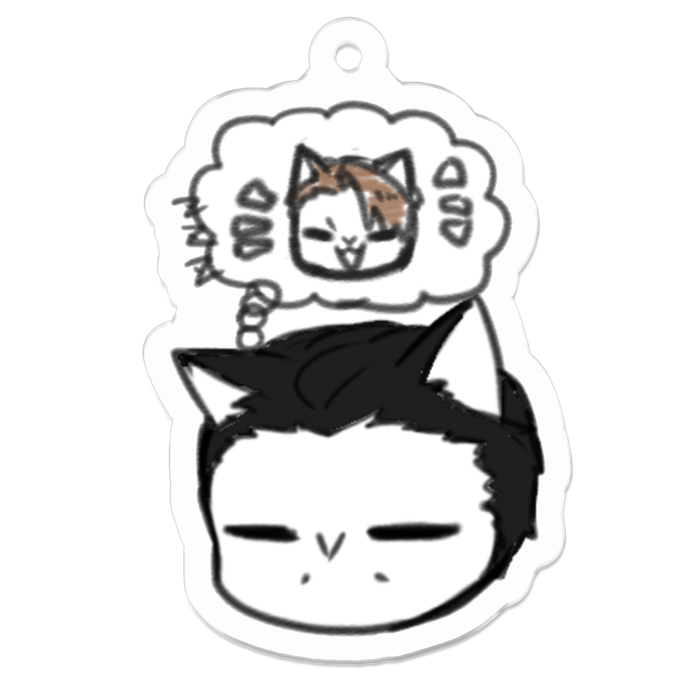 アクリルキーホルダー - 50 x 50 (mm)