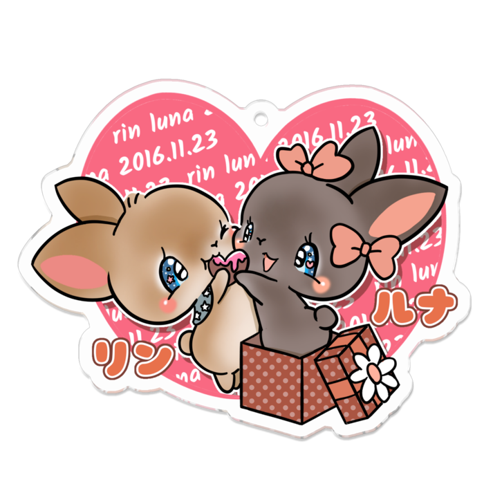 アクリルキーホルダー - 70 x 70 (mm)