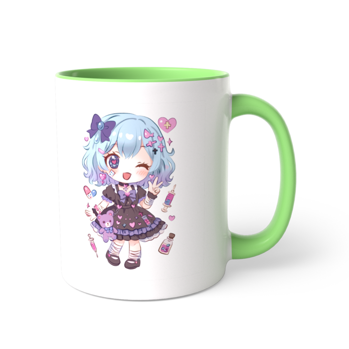 ツートンカラーマグカップ - 直径 8.2cm / 高さ 9.5cm