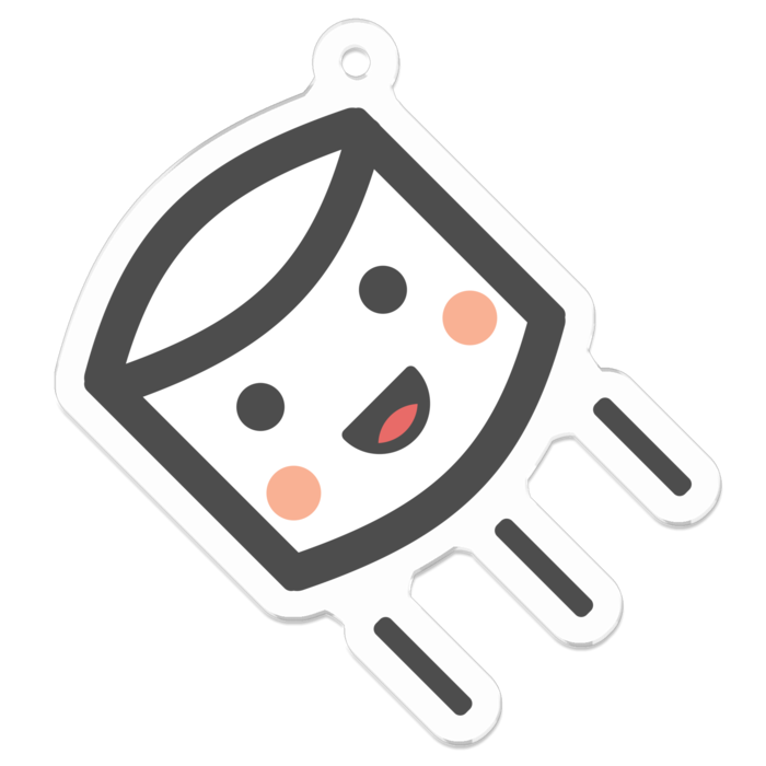 アクリルキーホルダー - 50 x 50 (mm)