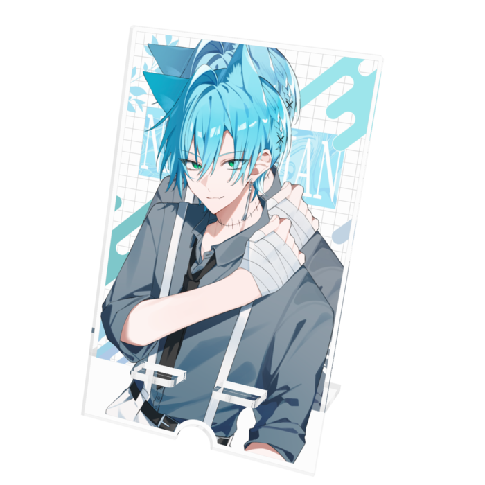 アクリルスマホスタンド - 100x160mm(ケーブル穴あり)