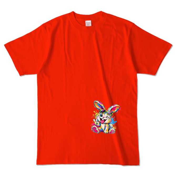 カラーTシャツ - L - レッド （濃色）