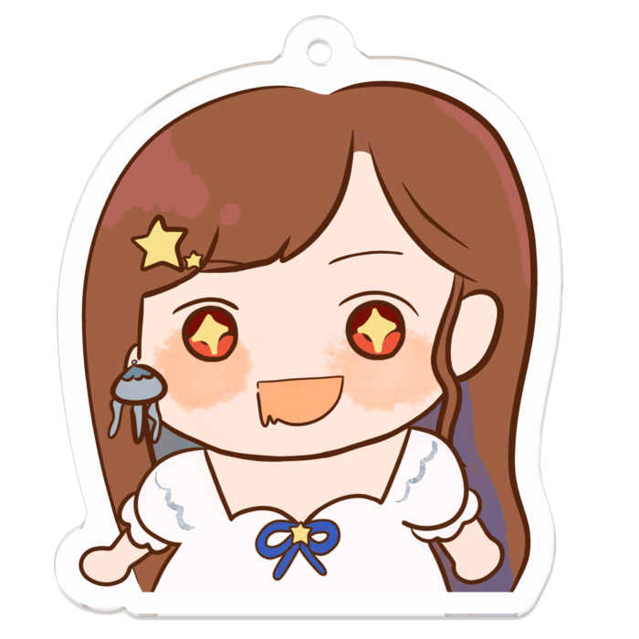 アクリルキーホルダー - 50 x 50 (mm)