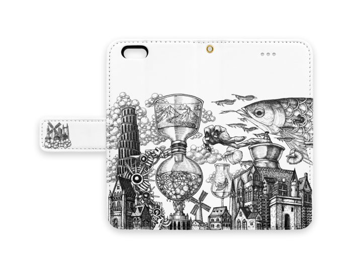 手帳型iPhoneケース - iPhone 6 / 6s - ストラップ穴 あり