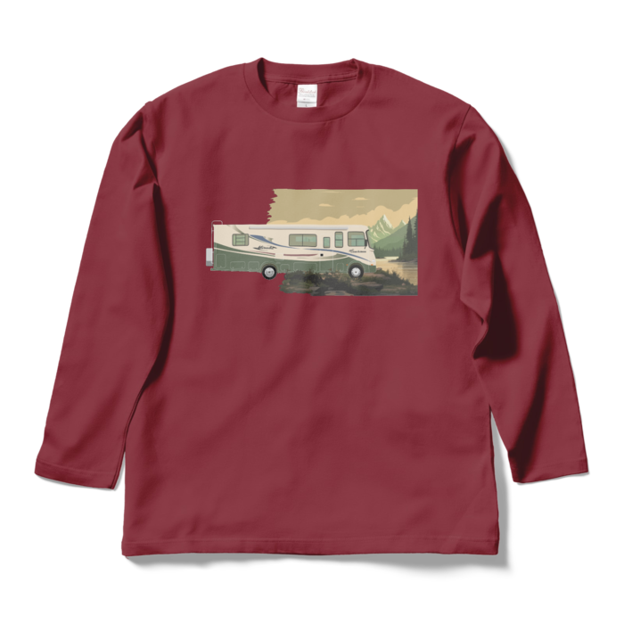 ロングスリーブTシャツ - L - バーガンディ