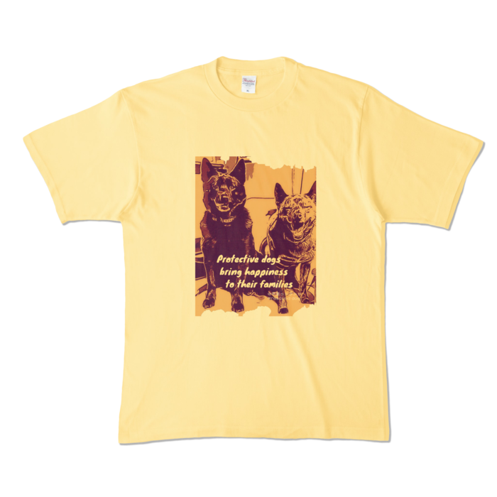 カラーTシャツ - XL - ライトイエロー (淡色)