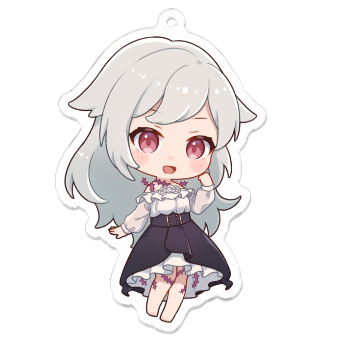 アクリルキーホルダー_小鳥遊ぐり（通常） - 70 x 70 (mm)