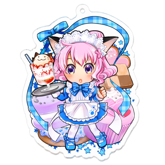 アクリルキーホルダー - 70 x 70 (mm)