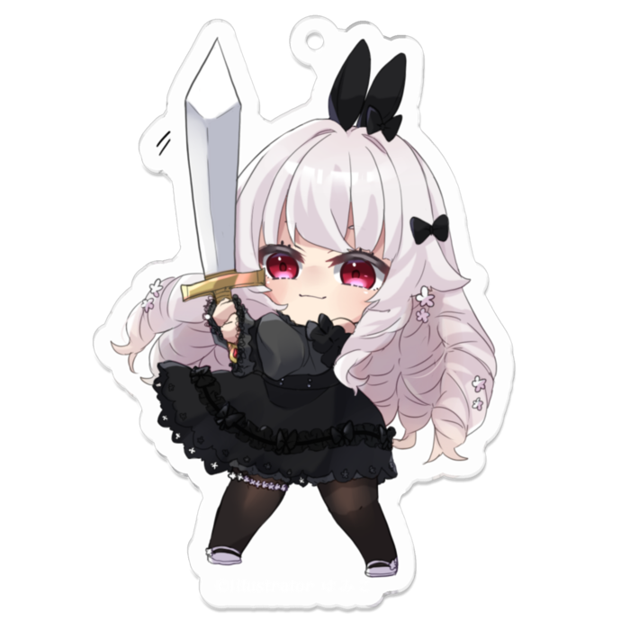 アクリルキーホルダー（コーティング） - 70 x 70 (mm)