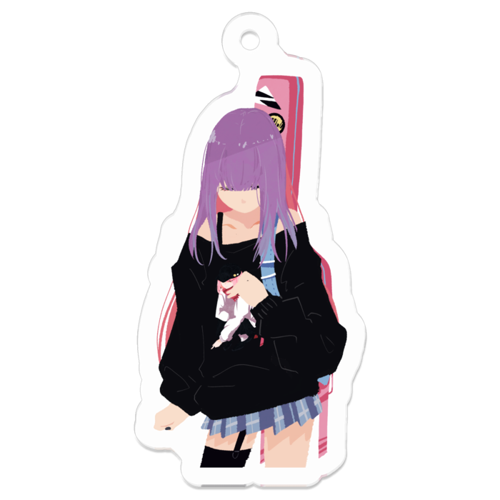 アクリルキーホルダー - 50 x 50 (mm)