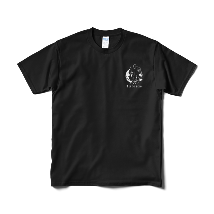 Tシャツ白ロゴ  - M - ブラック