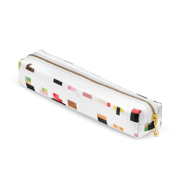 ペンケース - 20 x 4 x 4cm - ホワイト