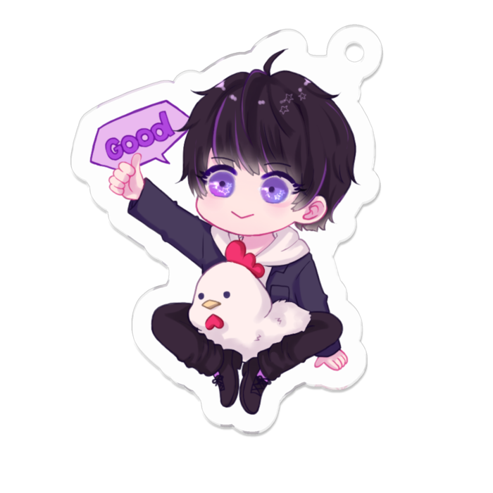 アクリルキーホルダー - 50 x 50 (mm)