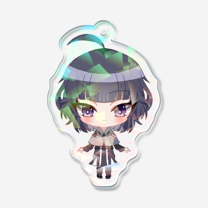 ホログラムアクリルキーホルダー - 50 × 50mm