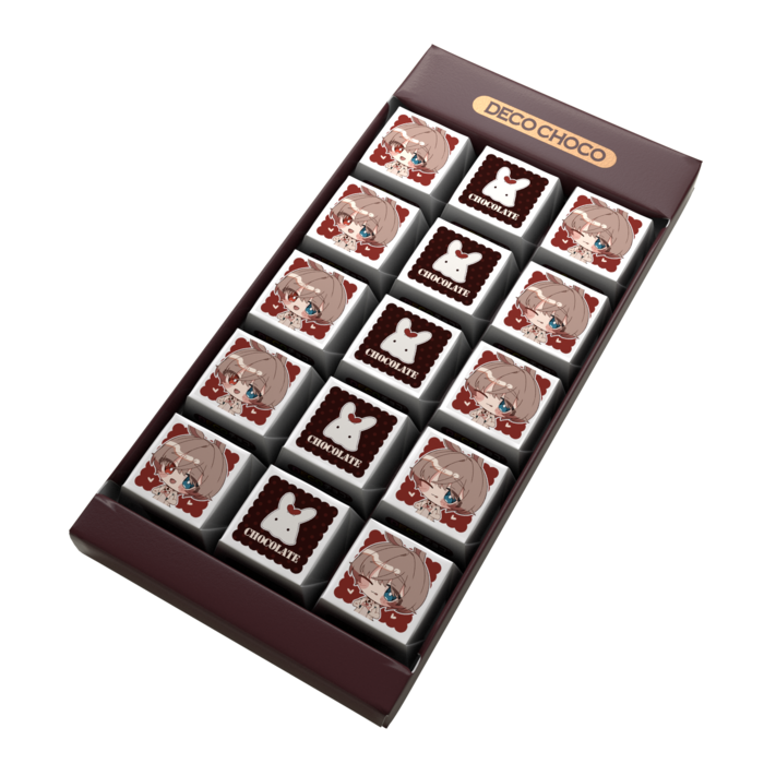 DECOチョコ - 列ごとにデザイン