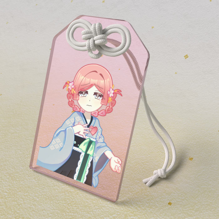 アクリルお守り　50 × 80mm　旧音楽室の失恋少女