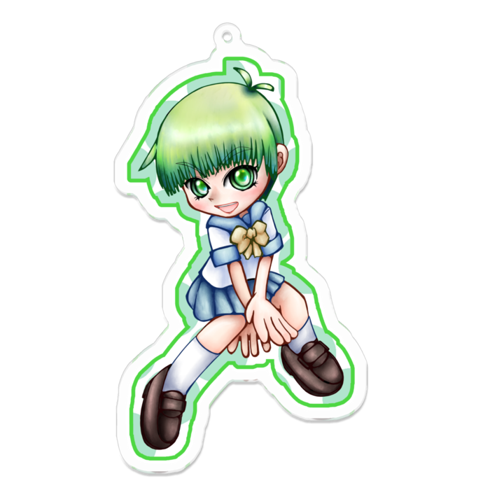 アクリルキーホルダー（コーティング） - 100 x 100 (mm)