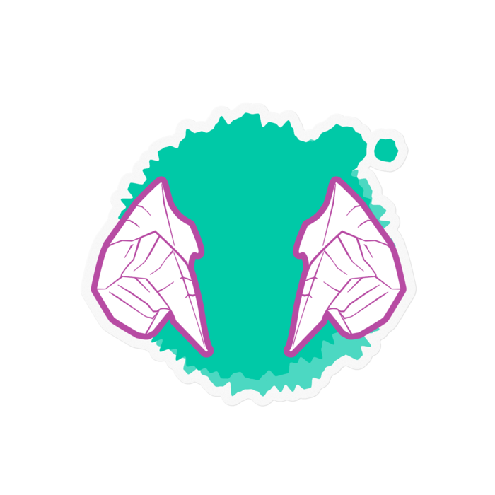 ステッカー - 100 x 100 (mm)(7)４角R