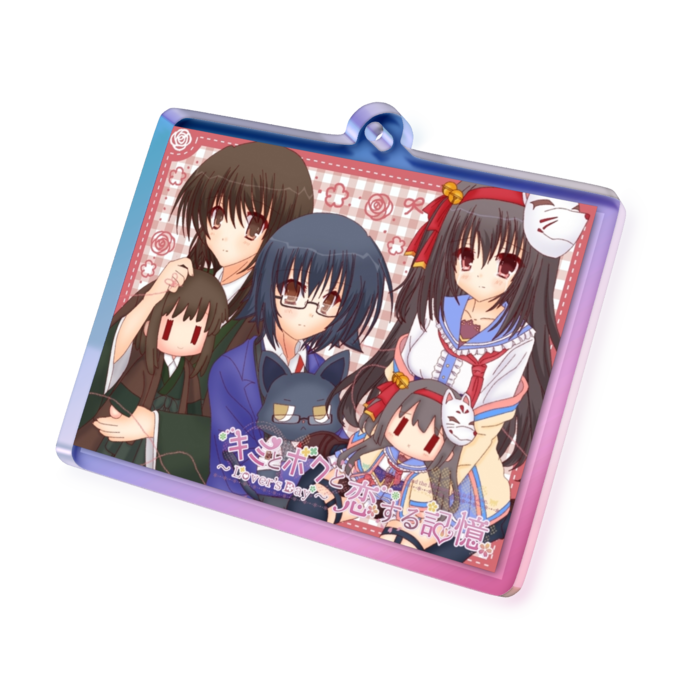 オーロラアクリルキーホルダー - 50 × 50mm