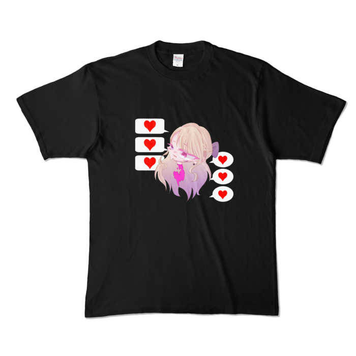 カラーTシャツ - XL - ブラック (濃色)