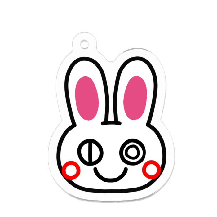アクリルキーホルダー - 50 x 50 (mm)