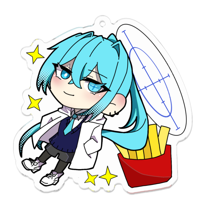 アクリルキーホルダー - 70 x 70 (mm)